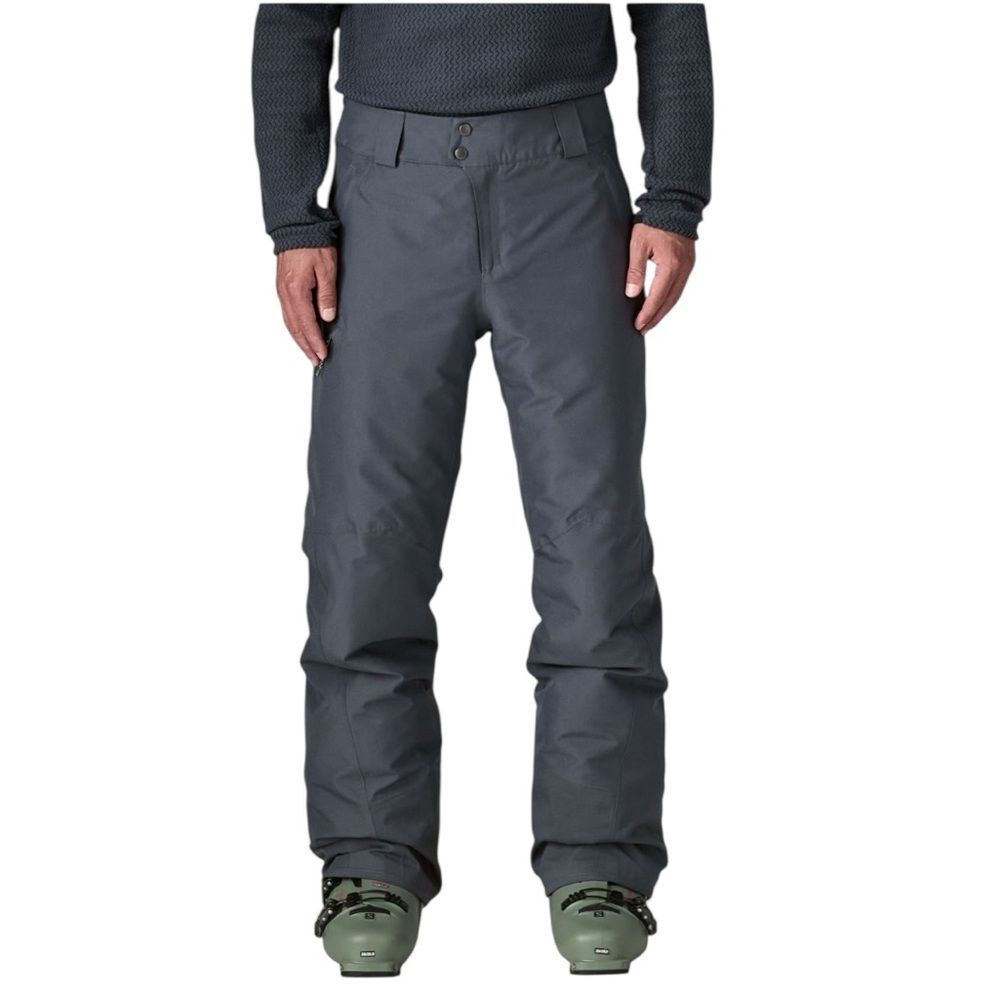 PATAGONIA Men’s GREY Insulated Waterproof Ski Pants - LARGE